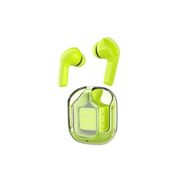 AIR 31 TWS ORIGINAL WITH BIG PACKING TRANSPARENT EARBUDS BLUETOOTH 5.3V Green