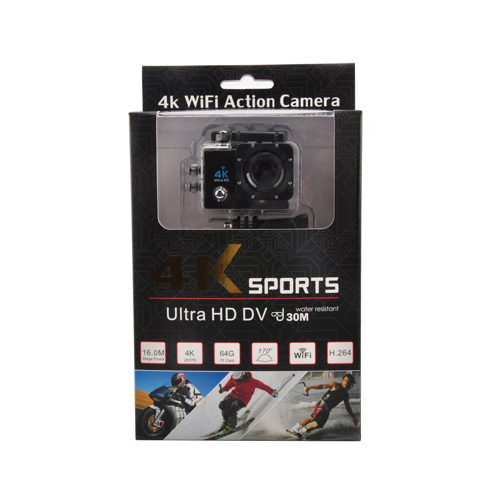 Action Sports Camera Wifi 4k With Full Accessories